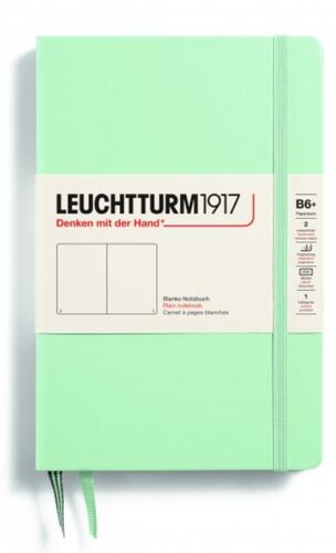 Zápisník LEUCHTTURM1917 Paperback (B6+) Mint Green, 219 p., čistý