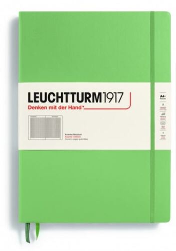 Zápisník LEUCHTTURM1917 Master Classic (A4+) Sage, 235 p., štvorcový