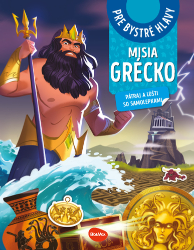 Kniha Misia Grécko – pátraj a lúšti so samolepkami