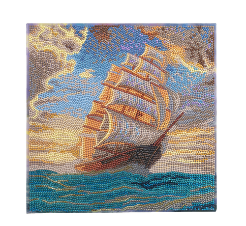 Obraz Plavba (30x30 cm) vykladanie z diamantov