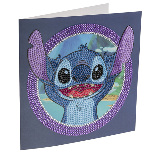 Pohľadnica Stitch Disney vykladanie z diamantov