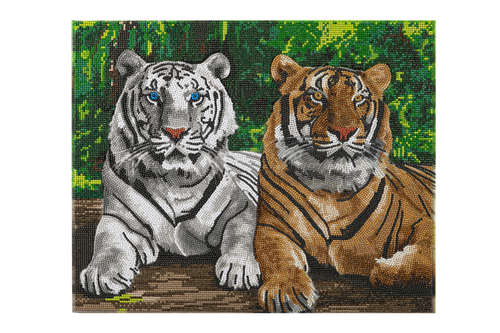 Obraz Tigre (40x50 cm) vykladanie z diamantov