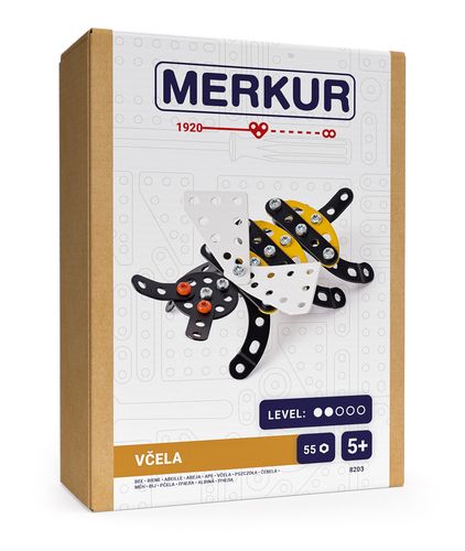 Stavebnica Merkur Hmyz - Včela, 55 dielov