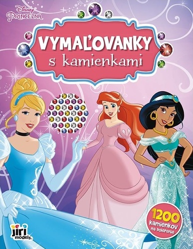 Kniha Vymaľovanky s kamienkami/ Disney Princezné