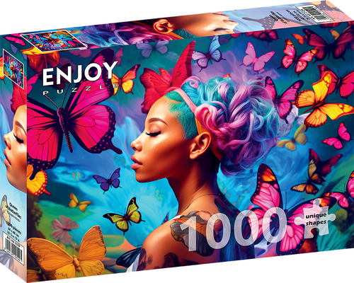 Puzzle Kráľovná motýľov 1000 Enjoy