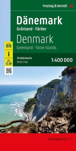 Dánsko, Grónsko, Faerské ostrovy 1:400 000 - automapa