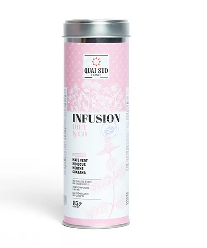 Infusion čaj Diet & Co, zelené maté-ibištek-mäta-guarana