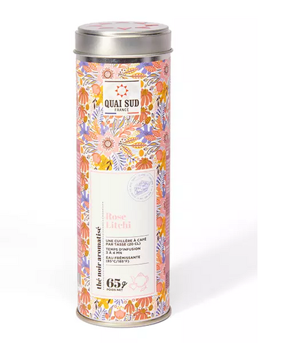 Čierny čaj, ruža-liči