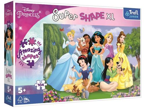 Puzzle Princezné 104 Super Shape XL Trefl