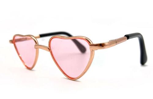 Okuliare pre alpaky srdcia - PINK
