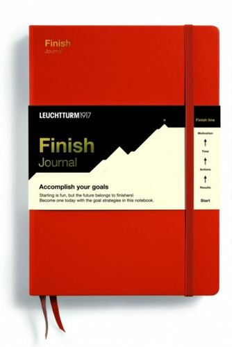 Finish Journal, Medium (A5), 100 g/m2 paper, English, Red Fox