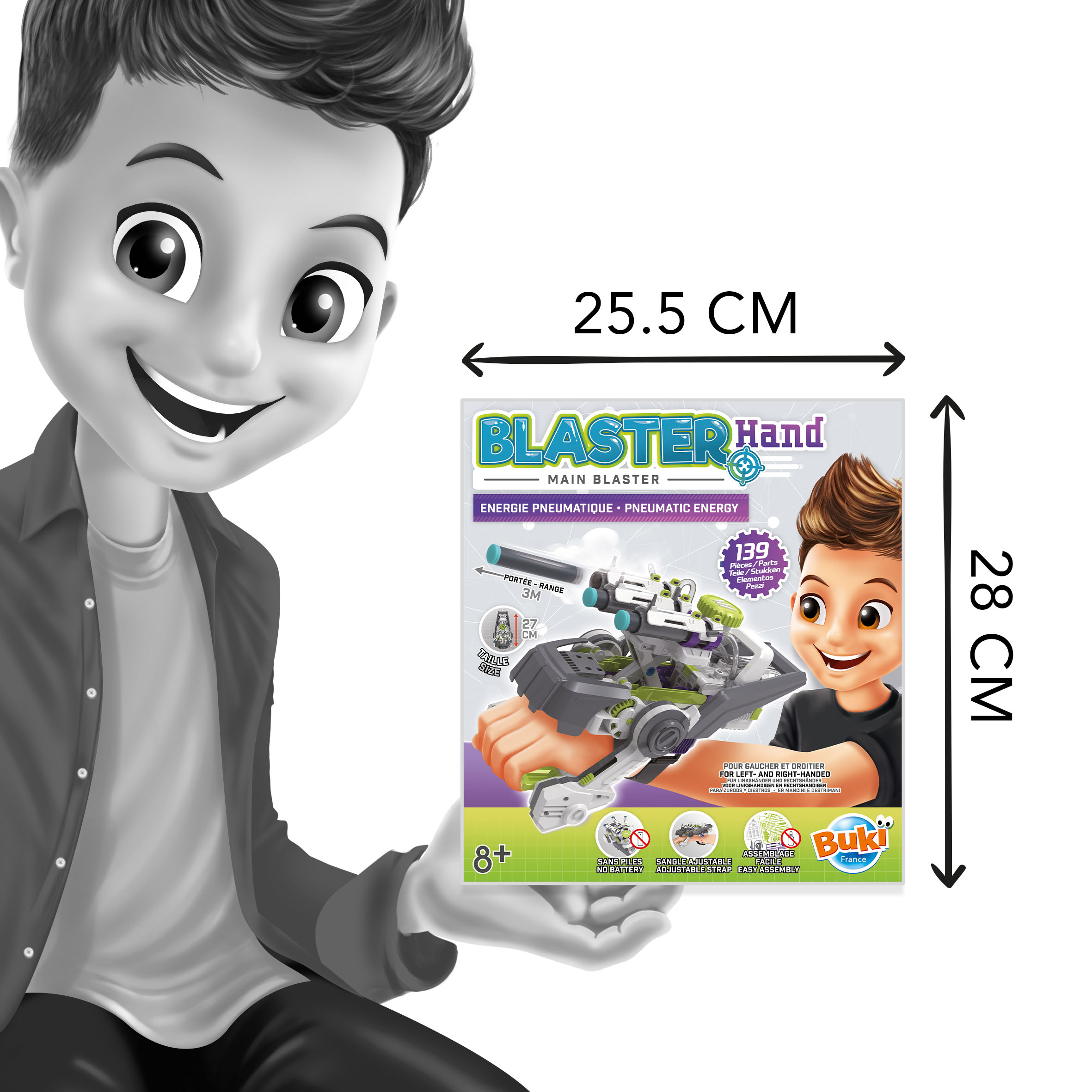 Strieľajúca blasterová ruka