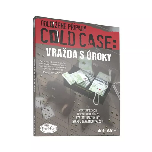ThinkFun Odložené prípady: Vražda s úrokmi Ravensburger (hra v češtine)