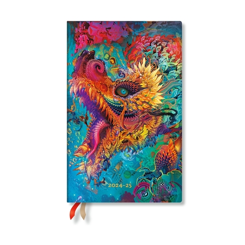 18 mesačný diár 2024/2025 Humming Dragon Maxi VER Paperblanks