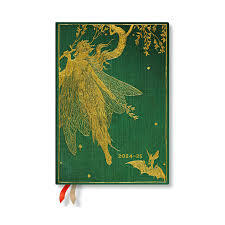 18 mesačný diár 2024/2025 Olive Fairy Midi HOR   Paperblanks