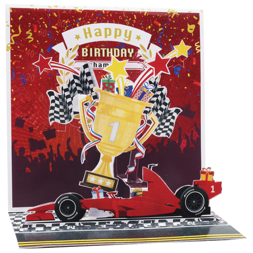 3D Blahoželanie - Auto Formuly 1