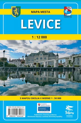Mapa mesta Levice 1:12 000