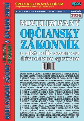 Novelizovaný občiansky zákonník 13/2024