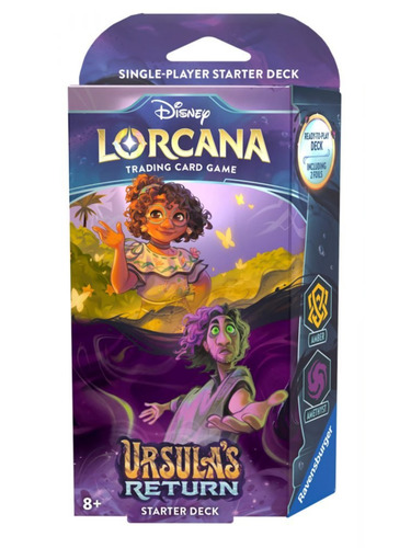 Disney Lorcana: Ursula's Return- Starter Deck Amber & Amethyst (TCG Disney Lorcana Set 4)