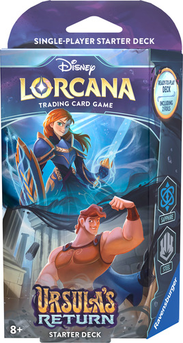 Disney Lorcana: Ursula's Return - Starter Deck Sapphire & Steel (TCG Disney Lorcana Set 4)