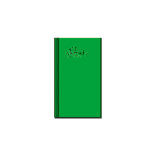 Mini diár A6 COLORS zelený 2025