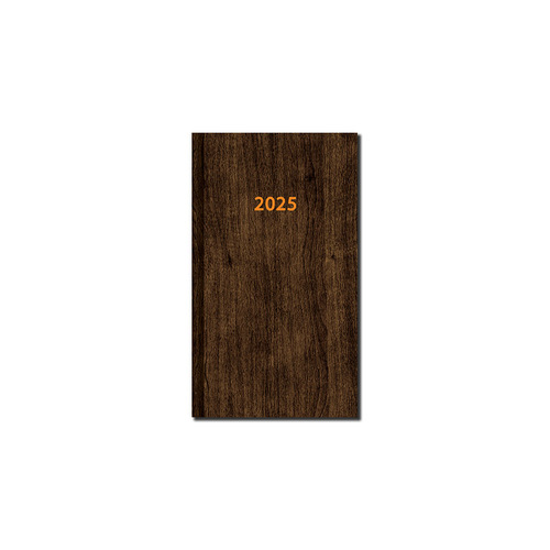 Mini diár A6 WOOD 2025