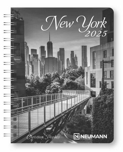 Diár 2025 New York špirálový Neumann