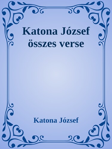 Katona József összes verse