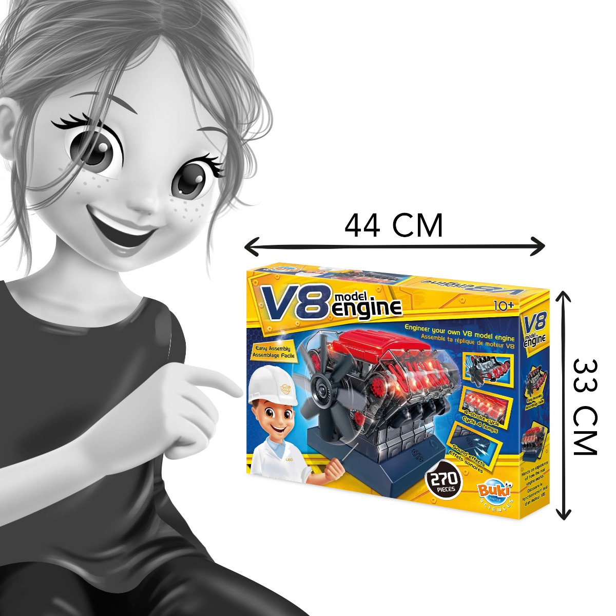Vedecká stavebnica Motor V8