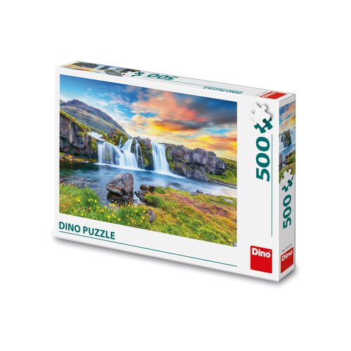 Puzzle Islandský vodopád 500 Dino FSC