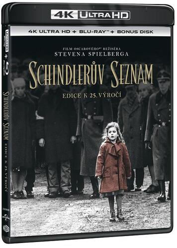 Schindlerův seznam výroční edice 25 let 2BD (UHD+BD bonus)