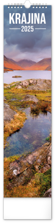 Nástenný kalendár Krajina CZ/SK 2025, 12 × 48 cm