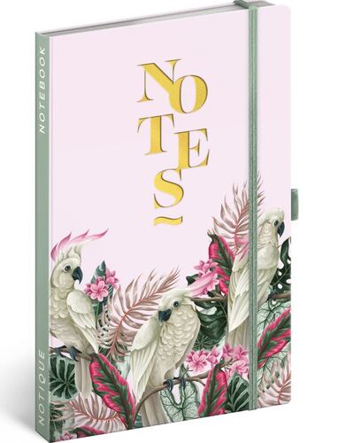 Notes Kakadu, linajkovaný, 13 × 21 cm