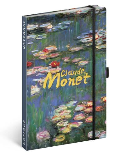 Notes Claude Monet, linajkovaný, 13 × 21 cm