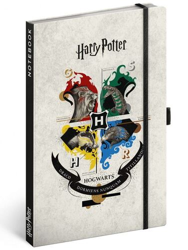 Notes Harry Potter, linajkovaný, 13 × 21 cm