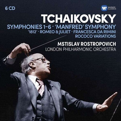 Rostropovich Mstislav - Tchaikovsky - Rostropovich: Symphonies 1-6, Manfred Symphony, Overtures, Rococo variations 6CD