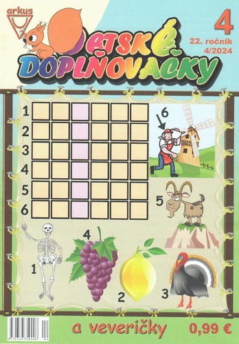 Detské doplňovačky 4 2024 a veveričky