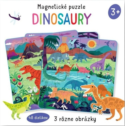 Magnetické puzzle: Dinosaury