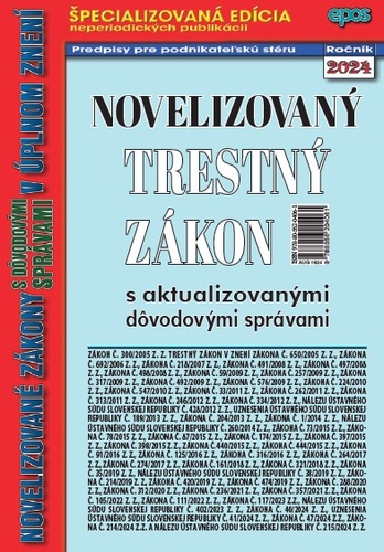 Novelizovaný Trestný zákon 18/2024