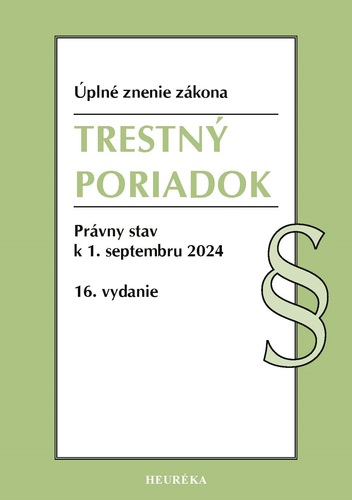 Trestný poriadok. Úzz, 16. vydanie 9/2024