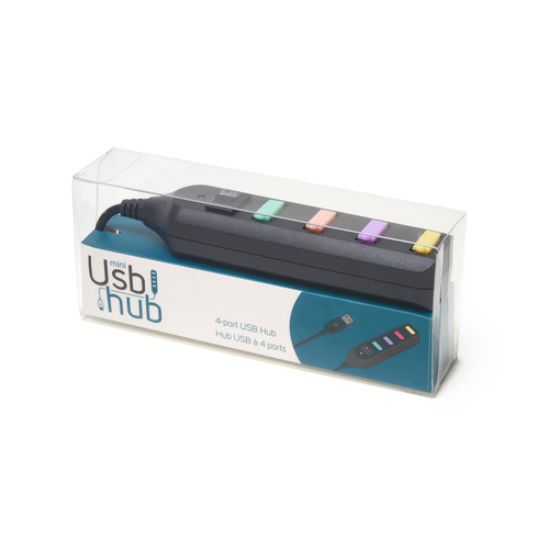 Legami 4-port USB hub čierny