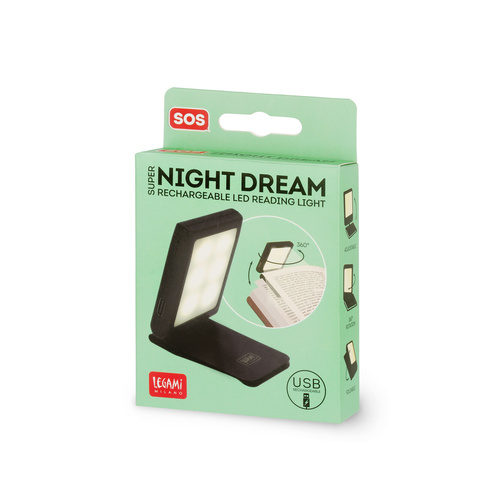 Legami Nabíjateľná LED lampa na čítanie Super Night Dream