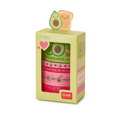 Legami Set 5 papierových lepiacich pások Avocado
