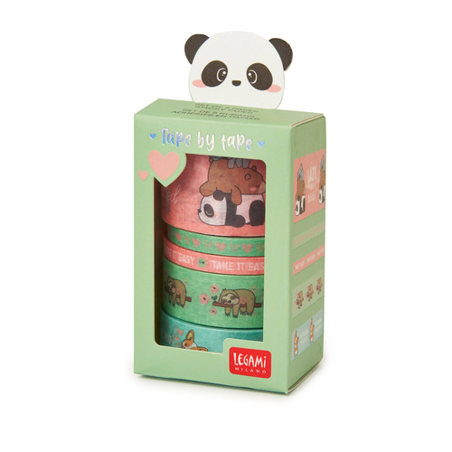 Legami Set 5 papierových lepiacich pások Cute Animals