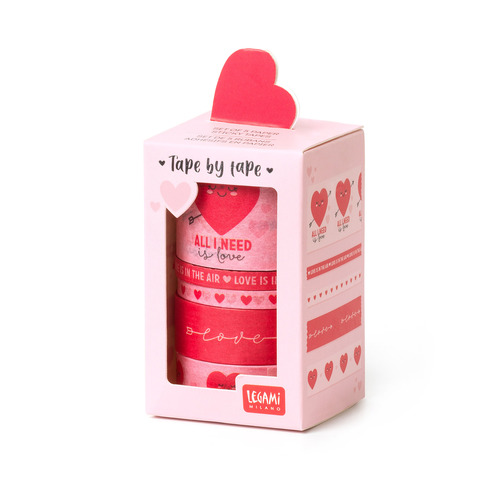 Legami Set 5 papierových lepiacich pások Heart