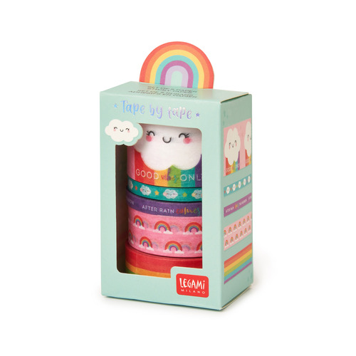 Legami Set 5 papierových lepiacich pások Rainbow
