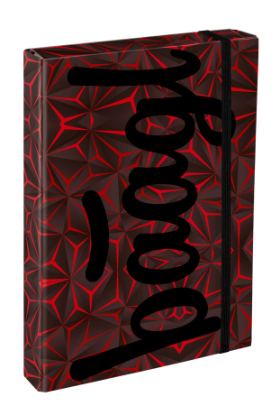 Dosky na školské zošity A4 Jumbo Red Polygon Baagl