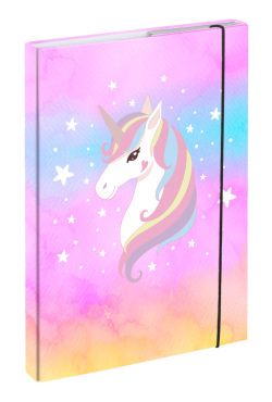 Dosky na školské zošity A4 Rainbow Unicorn Baagl