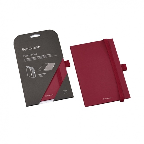 Patch Pocket, A5, Heritage Line Pure Semikolon, burgundy