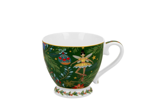 Porcelánový hrnček s nožičkou Vianočná atmosféra 400 ml